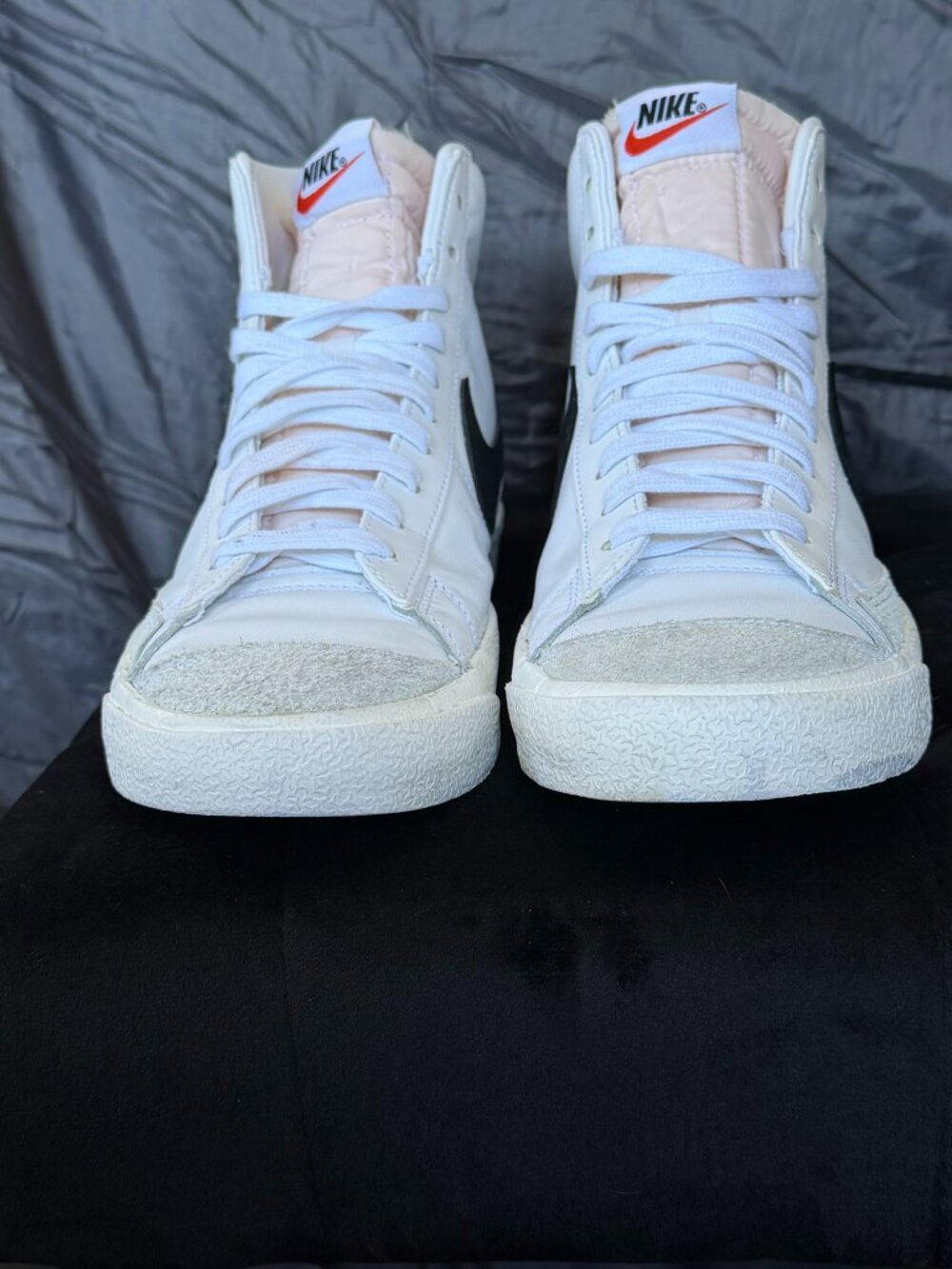 Nike White & Black High-Top Sneakers - Picture 3 of 12